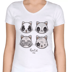 Camiseta Feminina Kiss Cats