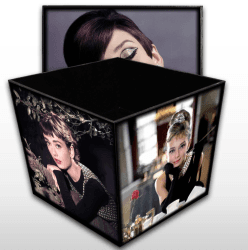 Caixa em MDF - Audrey Hepburn - Modelo 2