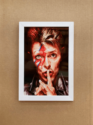Quadro Decorativo em Azulejo David Bowie 20 x 30cm