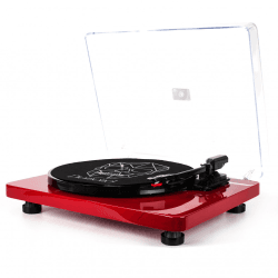 Vitrola Toca Discos Diamond - Red - Agulha Japonesa com software de gravação para MP3