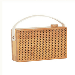 Caixa de Som Speaker/Rádio – Bamboo Collection De Madeira Com Bluetooth