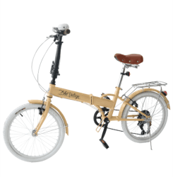 Bicicleta Dobrável Fenix Gold com Farol e Campainha - Kit Marcha Shimano - 6 Velocidades