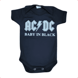 Body Bebê AC DC + babador bandana bandas de rock