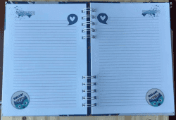 Caderno Capa Dura Formato A5 Personalizado Love - 60 folhas-1