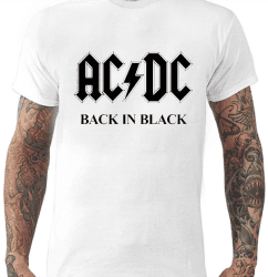 Camiseta AC/DC – Back in Black Branca