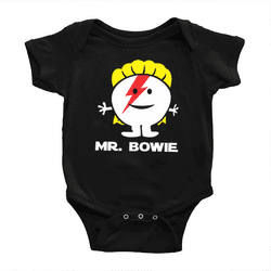 Body infantil rock David Bowie Mr bowie estampa exclusiva