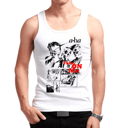 Camiseta Regata Banda A-HA, rock new wave, anos 80, exclusiva unisex