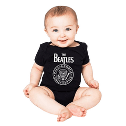 Body infantil rock Beatles logo bandeira