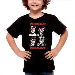 Camiseta infantil Banda Duran Duran Bowie, rock new wave, synth pop anos 80, exclusiva