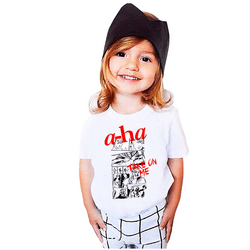 Camiseta infantil A-HA, estampa exclusiva unisex