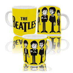 Caneca Beatles desenho animado exclusiva