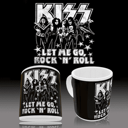 Caneca banda Kiss rock clássico, exclusiva