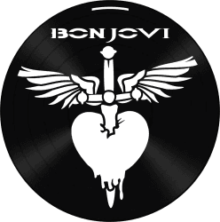 Disco de Vinil Decorativo Bon Jovi