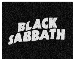 Tapete Capacho Decorativo Black Sabbath