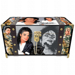 Baú Retrô - Michael Jackson - De Madeira Mdf - Vintage