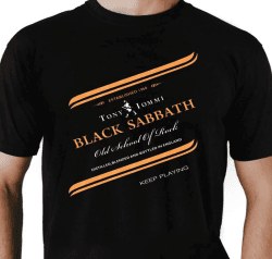 Camiseta Black Sabbath Black Label