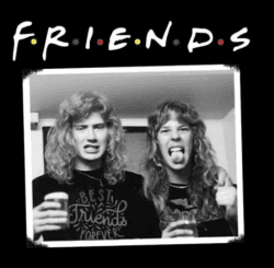 Camiseta Friends Mustaine e Hetfield Premium