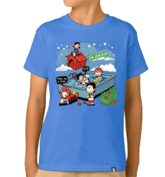 Camiseta Beatles Snoopy Azul