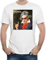 Camiseta The Beethoven Astro do Rock Branca Premium