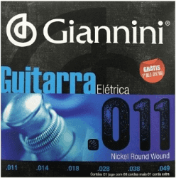 Cordas para Guitarra Encordoamento GIANNINI 0.011-0.049-0