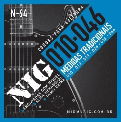 Cordas para Guitarra Encordoamento NIG Nn-64 0,10-046