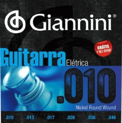 Cordas para Guitarra Encordoamento GIANNINI 0.10-0.46-0